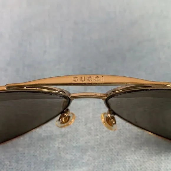 Gucci VTG White Aviator Sunglasses