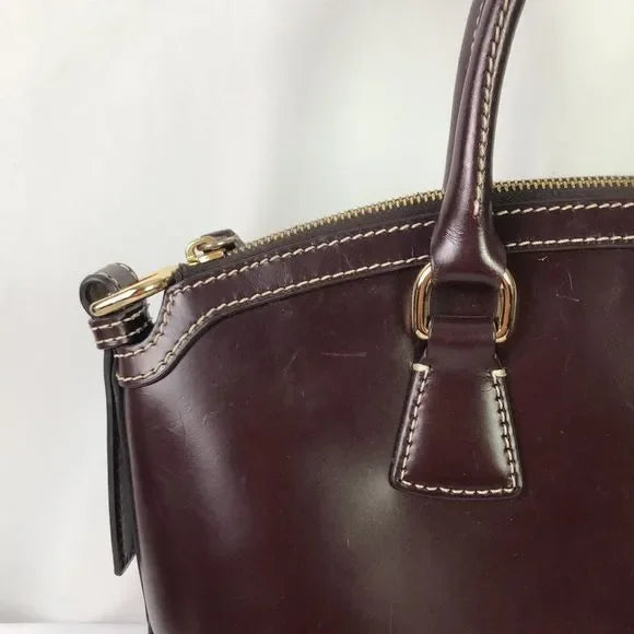 Dooney & Bourke Brown Leather Double Strap Bag