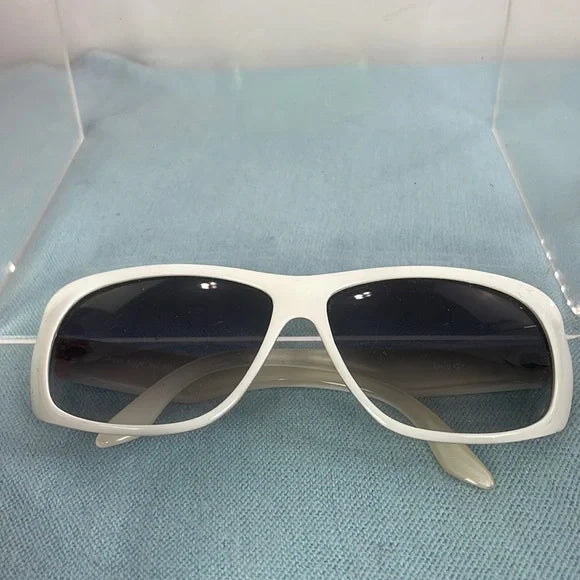 Ann Klein Vintage White Frames Sunglasses