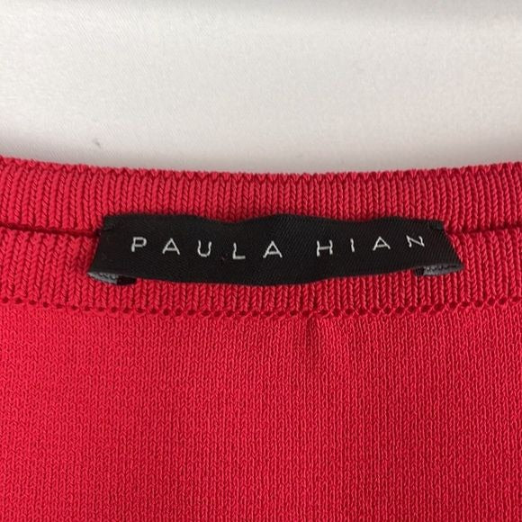 Paula Hian Coral Knit Pencil Skirt