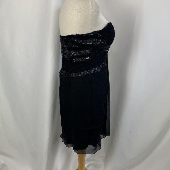 Kurt Thomas NWT Black Beaded Strapless Dress