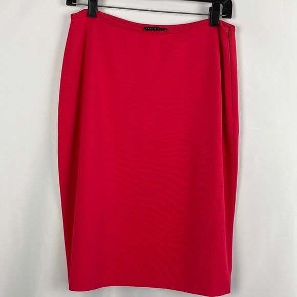 Paula Hian Coral Knit Pencil Skirt