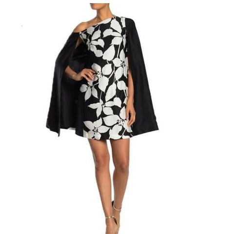 NEW Trina Turk Black and White Floral Dress