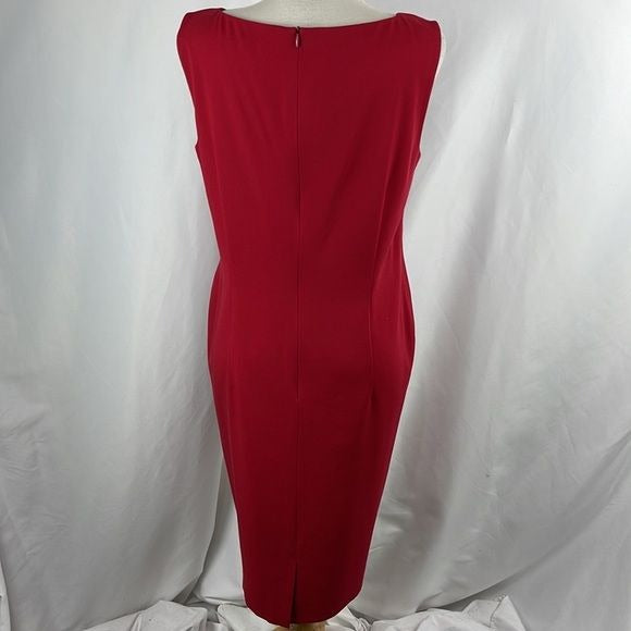 Escada Red Sheath Dress