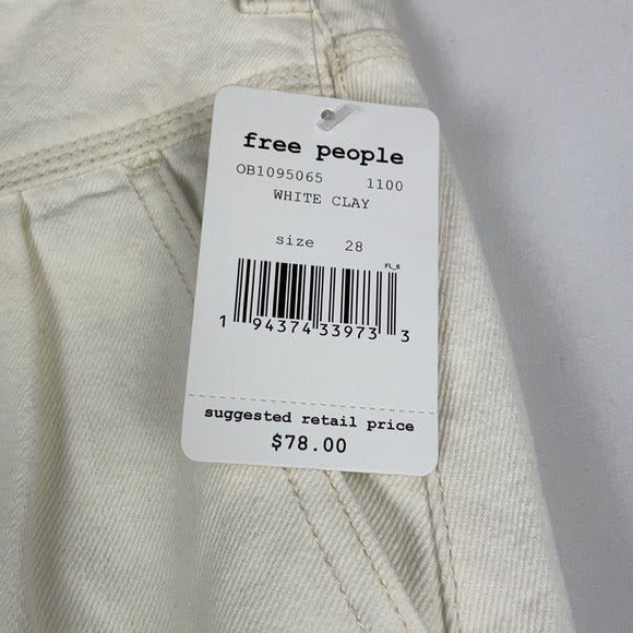 NWT Cream Denim Free People Skirt