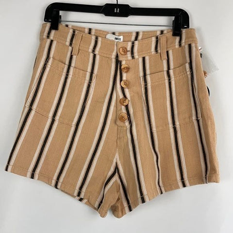 NWT Amuse Society Tan  Striped Shorts