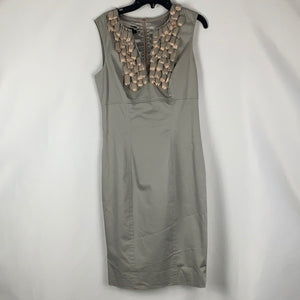 Ted Baker Grey with Flower Trim Dress