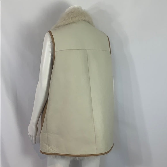 Coach Reversible Shearling and Leather Vest