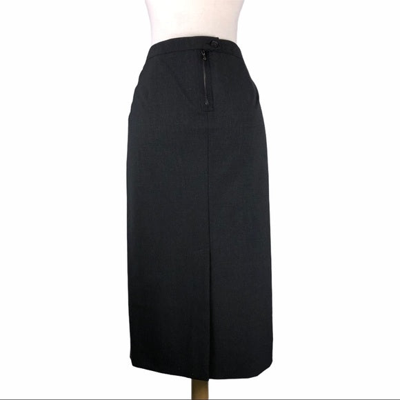 Peserico Charcoal Grey Pencil Skirt