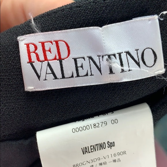 RED Valentino Black with Lace Seams