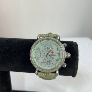 Green Mother of Pearl Face Watch