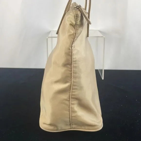 Prada Tan Nylon Mini Tote Bag