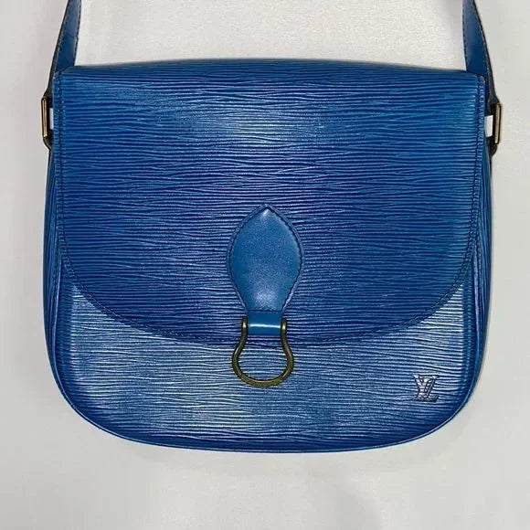 Louis Vuitton Blue Epi St Cloud Bag