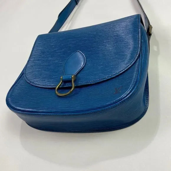 Louis Vuitton Blue Epi St Cloud Bag