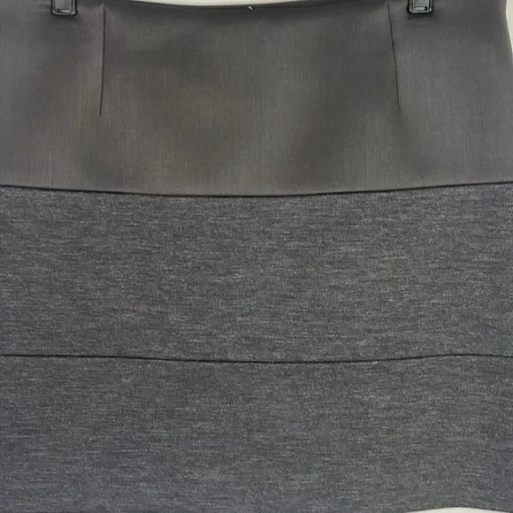 Brunello Cucinelli Grey Striped Mini Skirt