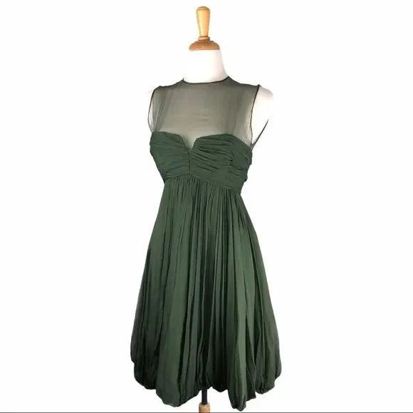 Bruce Oldfield Vintage Hunter Green Dress