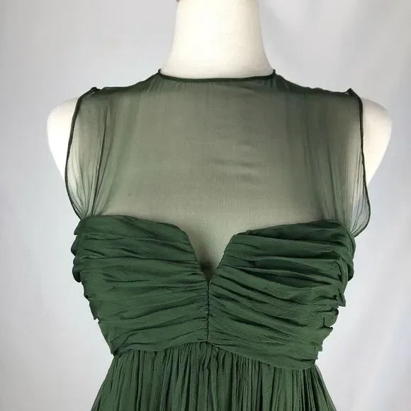 Bruce Oldfield Vintage Hunter Green Dress