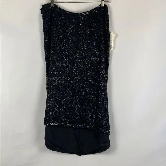 NEW Escada Black Beaded Skirt