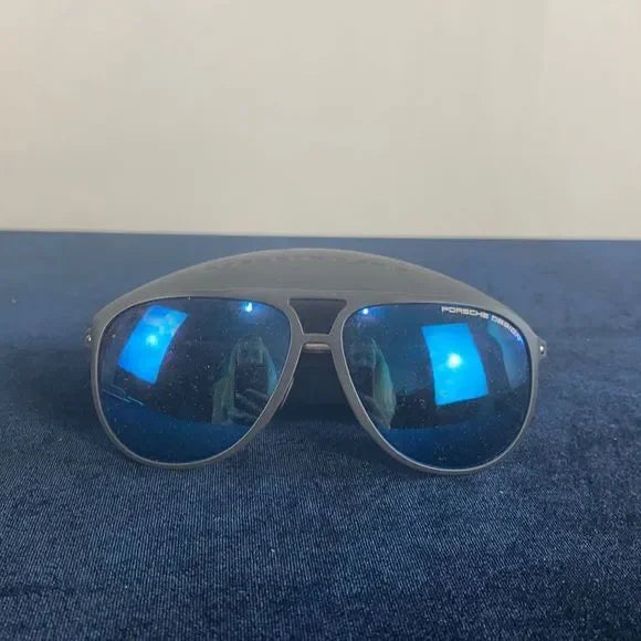 Porsche Blue Aviator Sunglasses