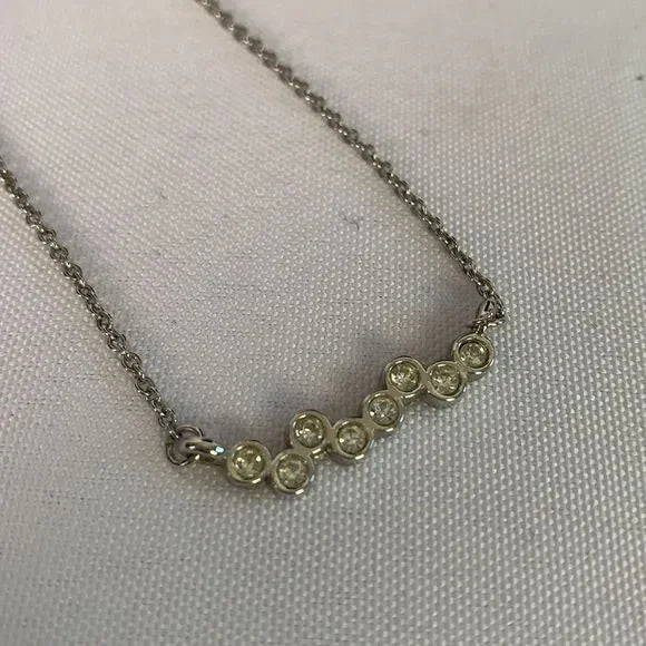 Silver Multi cz Necklace
