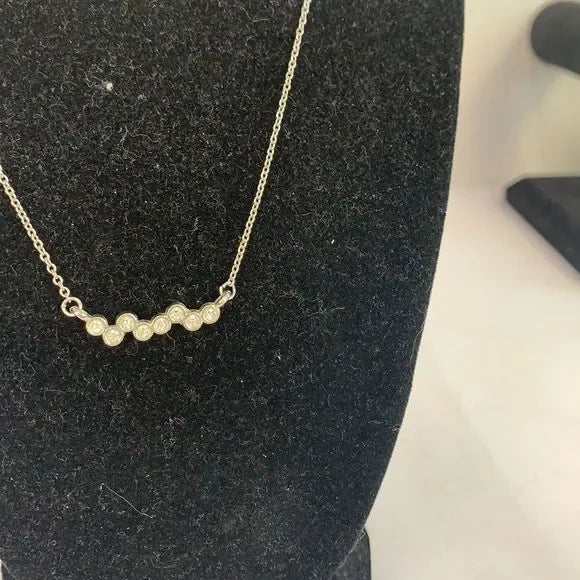 Silver Multi cz Necklace