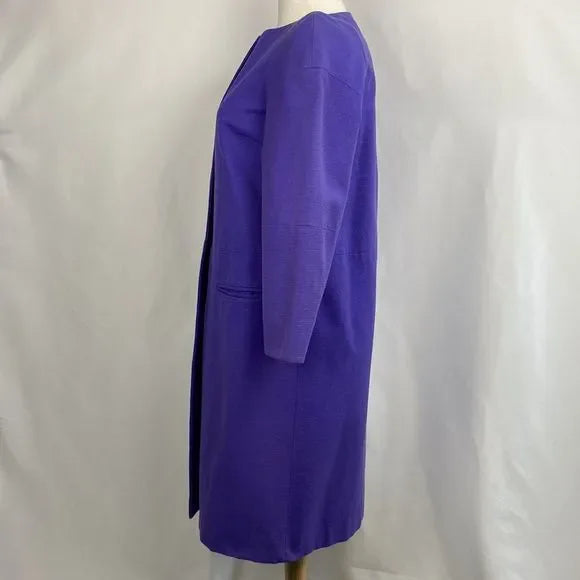 Emilio Pucci Purple Silk Cotton Blend Spring Jacket