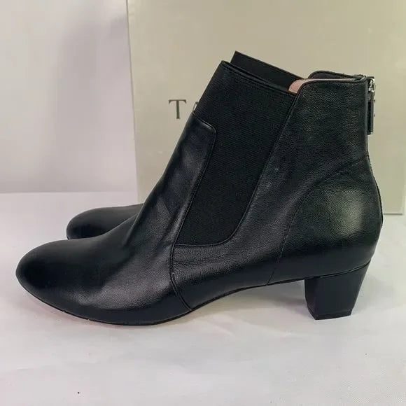 Taryn Rose NIB Black Leather Booties